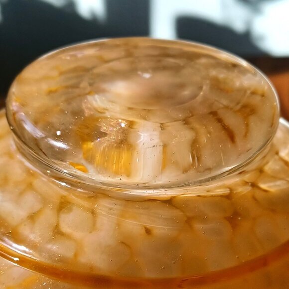 Beautiful Art Glass Hankerchief Bowl - Hand Blown! - Picture 4 of 6